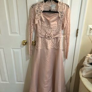Scott McClintock long sleeve dress blush pink